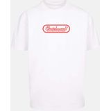 Merchcode - The Skateboard Magazin Logo Oversize Heren T-shirt - Wit
