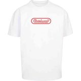 Merchcode - The Skateboard Magazin Logo Oversize Heren T-shirt - Wit