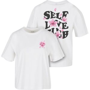 Miss Tee - Self Love Club Dames T-shirt - Wit