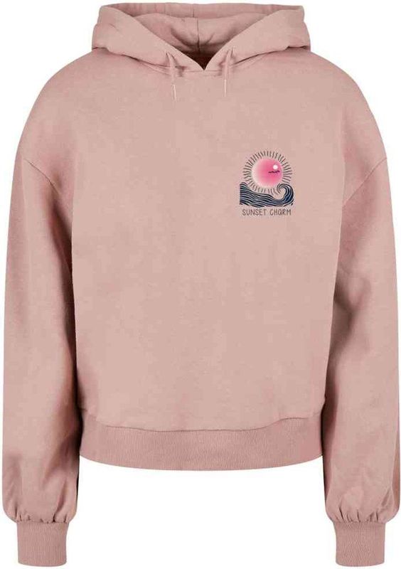 Sweatshirt - Sunset Charm - Oversized - Capuchon - Motiefprint