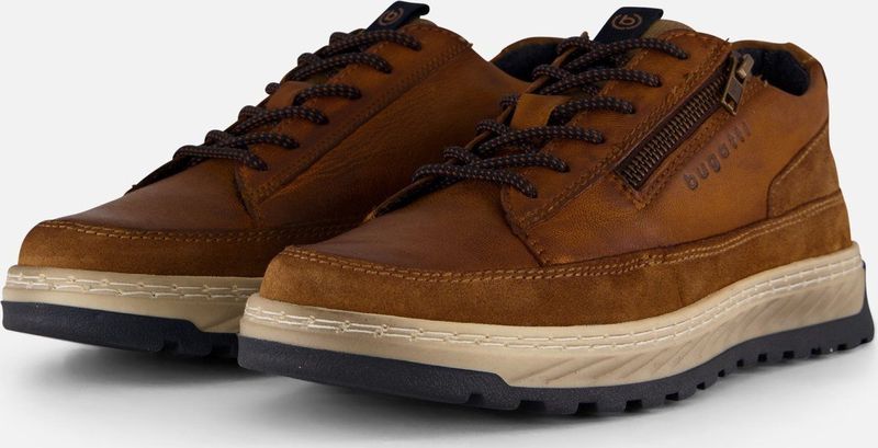 Sneakers - Exeter - Effen - Leer - Snoersluiting