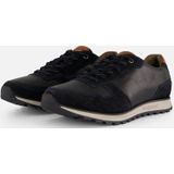 Bugatti - Cirino - Sneakers - Blauw - Leer - Rubber Zool