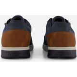 Bugatti - Arriba - Sneakers - Blauw - Leer - Vetersluiting - Rubber Zool