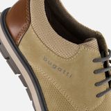 Bugatti - Veterschoenen - Suede - Grijs - Rubber Zool