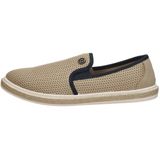 Espadrilles - Effen - Imitatieleer/Textiel - Versterkte Hak - Slip Sluiting