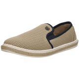 Espadrilles - Effen - Imitatieleer/Textiel - Versterkte Hak - Slip Sluiting