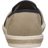 Espadrilles - Effen - Imitatieleer/Textiel - Versterkte Hak - Slip Sluiting
