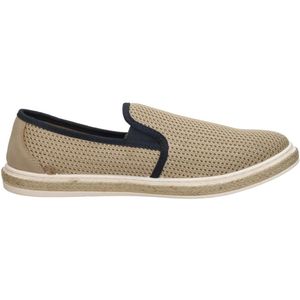 Espadrilles - Effen - Imitatieleer/Textiel - Versterkte Hak - Slip Sluiting