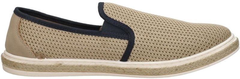 Espadrilles - Effen - Imitatieleer/Textiel - Versterkte Hak - Slip Sluiting