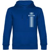 multifanshop Kapuzen Sweatshirt - Bochum - Streifen - Druck weiß - Hoodie