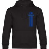 multifanshop Kapuzen Sweatshirt - Paderborn - Streifen - Druck blau - Hoodie