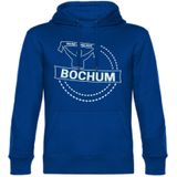 multifanshop Kapuzen Sweatshirt - Bochum - Meine Fankurve - Druck weiß - Hoodie