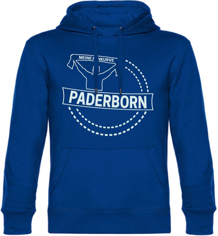 multifanshop Kapuzen Sweatshirt - Paderborn - Meine Fankurve - Druck weiß - Hoodie