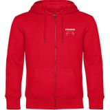 multifanshop Kapuzen Sweatshirt Jacke - Nürnberg - Herzschlag - Druck weiß - Sweat