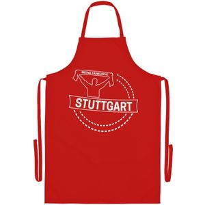 multifanshop Grillschürze - Stuttgart - Meine Fankurve - Druck weiß - Schürze