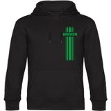 multifanshop Kapuzen Sweatshirt - Bremen - Streifen - Druck grün - Hoodie