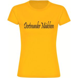 multifanshop Kinder T-Shirt - Dortmund - Dortmunder Mädchen - Druck schwarz - Kind