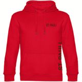 multifanshop Kapuzen Sweatshirt - St. Pauli - Brust & Seite - Druck braun - Hoodie