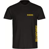 multifanshop Kinder T-Shirt - Braunschweig - Brust & Seite - Druck gelb - Kind