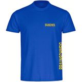 multifanshop Kinder T-Shirt - Braunschweig - Brust & Seite - Druck gelb - Kind