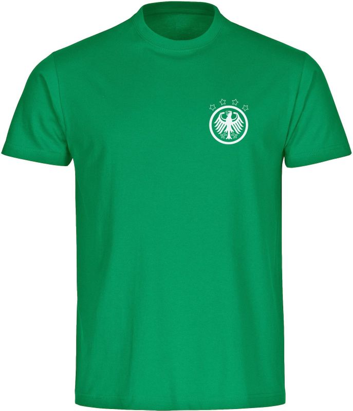 multifanshop Herren T-Shirt - Deutschland - Adler Retro - Druck weiß - Männer