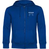 multifanshop Kapuzen Sweatshirt Jacke - Deutschland - Herzschlag - Druck weiß - Sweat