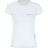 multifanshop Damen T-Shirt - Argentinien - Brust & Seite - Druck hellblau - Frauen