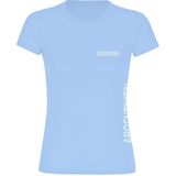 multifanshop Damen T-Shirt - Argentinien - Brust & Seite - Druck weiß - Frauen