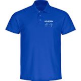 multifanshop Poloshirt - Holstein - Herzschlag - Druck weiß - Polo