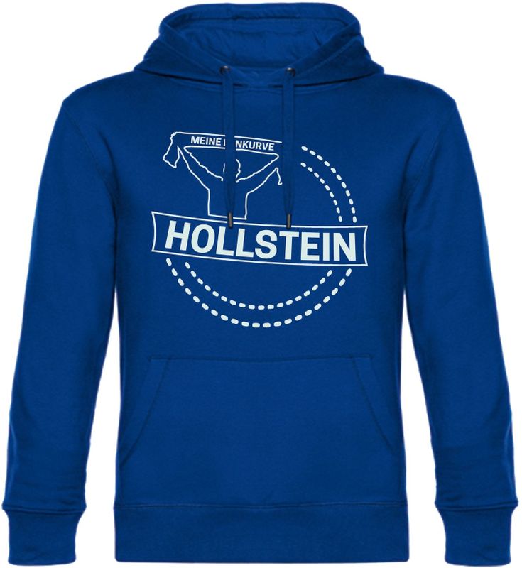 multifanshop Kapuzen Sweatshirt - Holstein - Meine Fankurve - Druck weiß - Hoodie