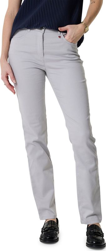 TONI Broek - Effen - Licht Grijs