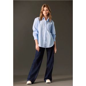 Street One Studio Dames Lange blouse in Blauw, in size: 34