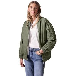 Street One Studio Dames Glinsterende blouson in Groen, in size: 34
