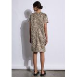 Street One Studio - Velours Jurk - Bruin - Leoprint