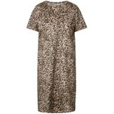 Street One Studio - Velours Jurk - Bruin - Leoprint