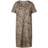 Street One Studio - Velours Jurk - Bruin - Leoprint