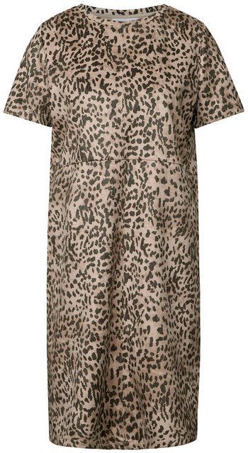 Street One Studio - Velours Jurk - Bruin - Leoprint