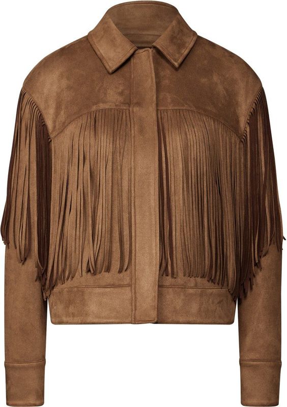 STREET ONE - F212616 - Damesjas - Crème Bruin - Regular Fit