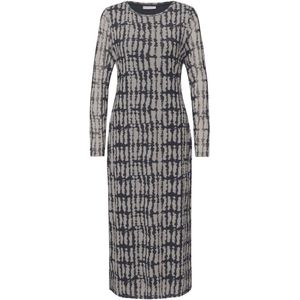 Street One Studio - Midi-jurk - Zwart - Dames - Van Gaas met Patroon