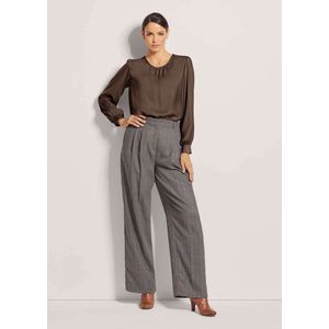 MADELEINE Bandplooibroek  curry / donkergrijs