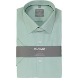 OLYMP - Comfort Fit - Overhemd - Lichtgroen - Korte Mouwen, Strijkvriendelijk, Boordmaat: 46