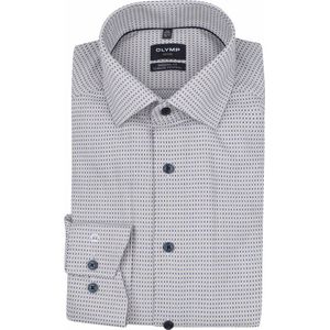 Olymp - Luxor 24/Seven Overhemd - Lichtblauw - Katoen/Polyester/Elastaan