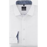 OLYMP - Heren Overhemd - Wit - Twill - Lange Mouwen