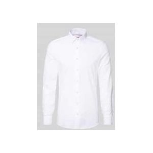 OLYMP - Level 5 - Overhemd - Wit - Body Fit, Popeline, Lange Mouwen, Easy Iron
