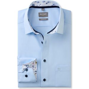 OLYMP comfort fit overhemd, structuur, lichtblauw