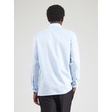 OLYMP - Modern Fit Overhemd - Structuur - Lichtblauw - 100% Katoen