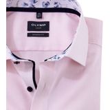 OLYMP - Heren Overhemd - Roze - Structuurweving - Modern Fit