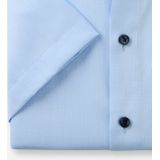 OLYMP comfort fit overhemd, korte mouw, structuur, lichtblauw