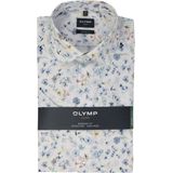 OLYMP - Modern Fit Overhemd - Korte Mouw - Wit - Popeline