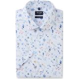 OLYMP - Modern Fit Overhemd - Korte Mouw - Wit - Popeline